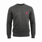 Men's Ballantrae Lion Jumper - Charcoal Marl - Heritage Of Scotland - S
