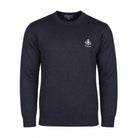 Men's Ballantrae Thistle Jumper - Navy - Heritage Of Scotland - S