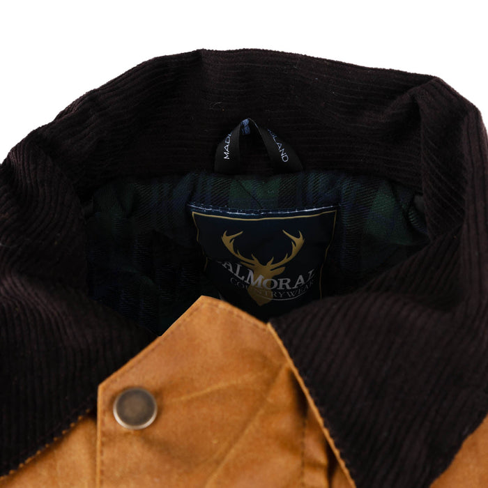 Men���S Davenport Wax Jacket Tan - Heritage Of Scotland - TAN