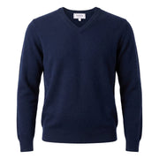 Men's Dunedin Cashmere 100% Cashmere Crew Neck Sweater - Cosmos - Heritage Of Scotland - COSMOS