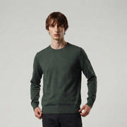 Men's Dunedin Cashmere 100% Cashmere Crew Neck Sweater - Kale Green - Heritage Of Scotland - S