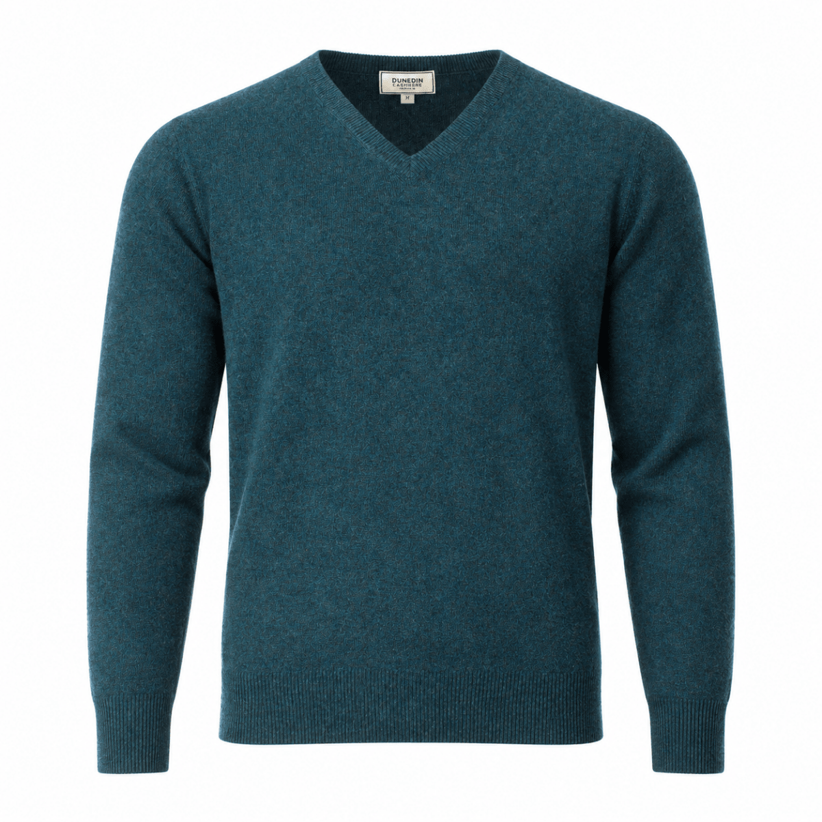 Men's Dunedin Cashmere 100% Cashmere V-Neck Jumper - Lugano - Heritage Of Scotland - XS