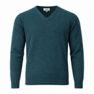 Men's Dunedin Cashmere 100% Cashmere V-Neck Jumper - Lugano - Heritage Of Scotland - XS