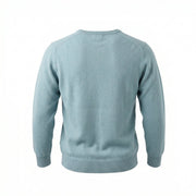 Men's Dunedin Cashmere 100% Cashmere V - Neck Jumper - Ultramarine - Heritage Of Scotland - S
