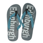 Mens Flip Flops Edinburgh - Heritage Of Scotland - GREY/TURQUOISE / 39 - 40