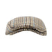 Mens Jumbo Herringbone Flat Cap - Heritage Of Scotland - NATURAL