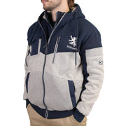 Men’s Lochy Padded Fleece Jacket – Scottish Lion Rampant Double Zip Hoodie - Heritage Of Scotland - S