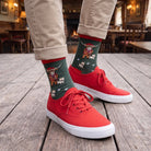Men’s Luxury Bamboo Socks – Soft, Breathable & Stylish Everyday Comfort - COW WITH DOG GREEN - Heritage Of Scotland -