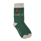 Men’s Luxury Bamboo Socks – Soft, Breathable & Stylish Everyday Comfort - HIGHLAND COW 1 GREEN - Heritage Of Scotland - 