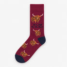 Men’s Luxury Bamboo Socks – Soft, Breathable & Stylish Everyday Comfort - LIVE LIFE TO THE BULL WINE - Heritage Of Scotland -