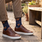 Men’s Luxury Bamboo Socks – Soft, Breathable & Stylish Everyday Comfort - LIVE TO THE BULL NAVY - Heritage Of Scotland -