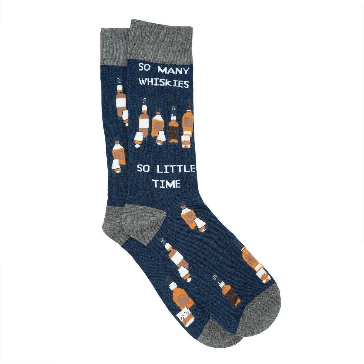 Men’s Luxury Bamboo Socks – Soft, Breathable & Stylish Everyday Comfort - SO MANY WHISKY NAVY - Heritage Of Scotland - 