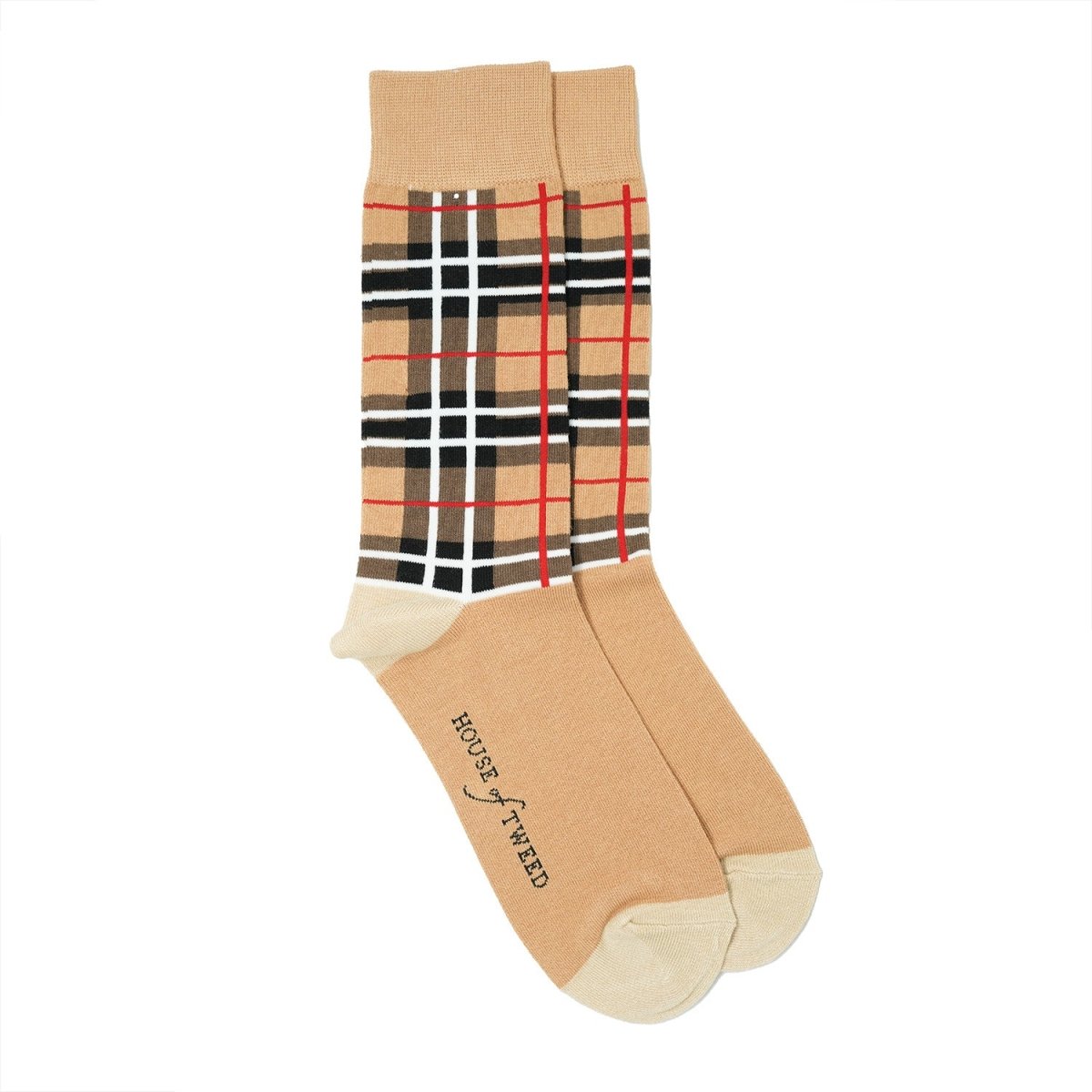 Men’s Luxury Bamboo Socks – Soft, Breathable & Stylish Everyday Comfort - TARTAN 1 CAMEL THOMSON - Heritage Of Scotland - 
