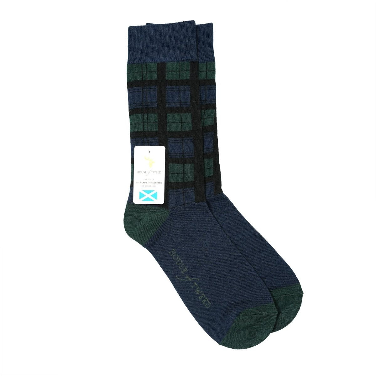 Men’s Luxury Bamboo Socks – Soft, Breathable & Stylish Everyday Comfort - TARTAN 5 BLACK WATCH - Heritage Of Scotland - 