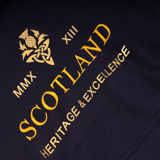 Men's Morrison Hooded Top Navy - Heritage Of Scotland - NAVY