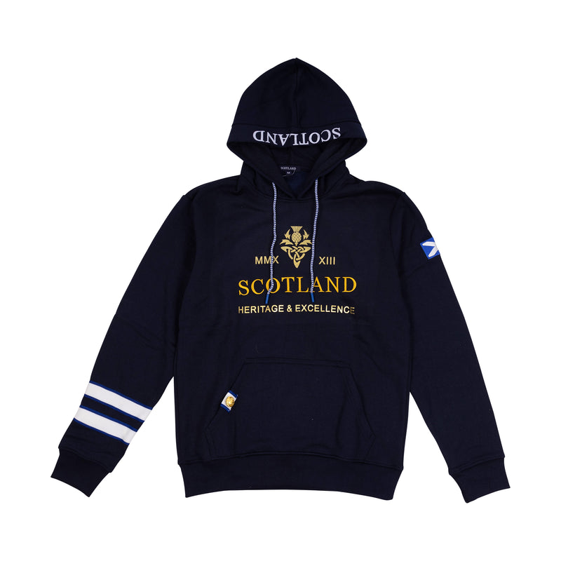 Men's Morrison Hooded Top Navy - Heritage Of Scotland - NAVY