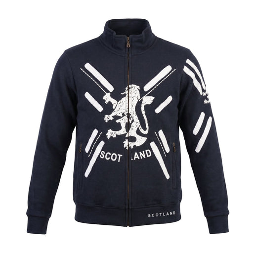 Men’s Navy Scotland Lion Rampant Full Zip Top - Heritage Of Scotland - S