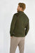 Men's Peregrine Foxton Zip Neck Made In England Olive - Heritage Of Scotland - OLIVE