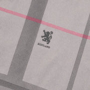 Mens Polo Premium Shirt Full Check Grey - Heritage Of Scotland - S