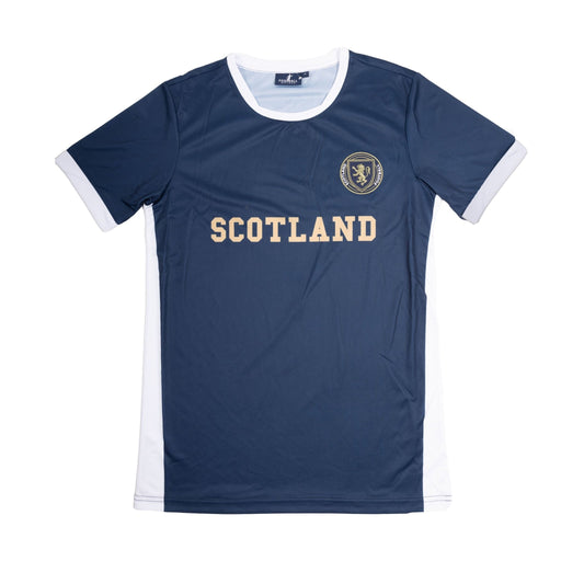 Mens Scotland Football Shirt Navy/White - Heritage Of Scotland - NAVY/WHITE