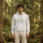 Men's Scotland Heritage & Excellence Hooded Sweatshirt Top - Off White - Heritage Of Scotland - S
