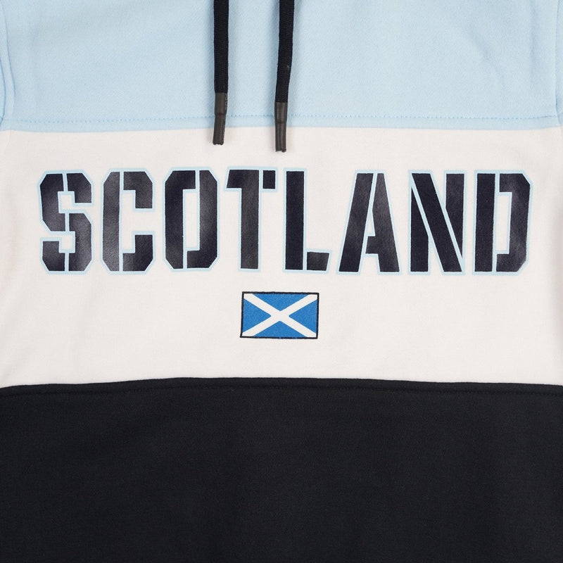 Men’s Scotland Panel Hill Hooded Top – Scotland Hoodie with Flag Detail - Heritage Of Scotland - XS