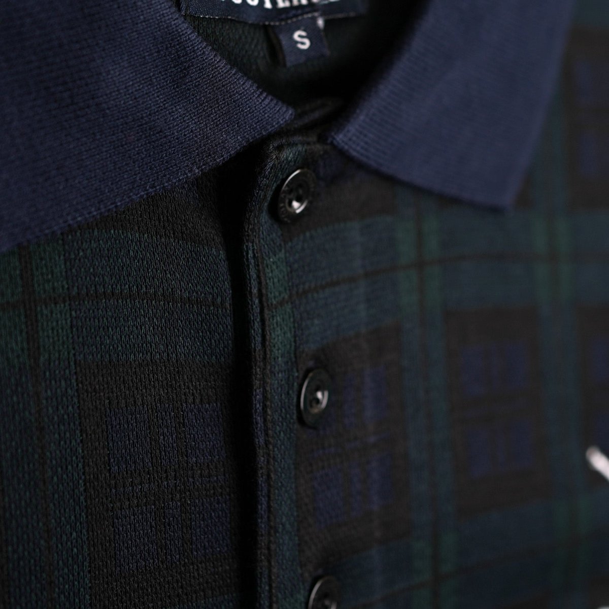 Mens Tartan Scotland Golf Polo Shirt - Black Watch - Heritage Of Scotland - BLACK WATCH / S