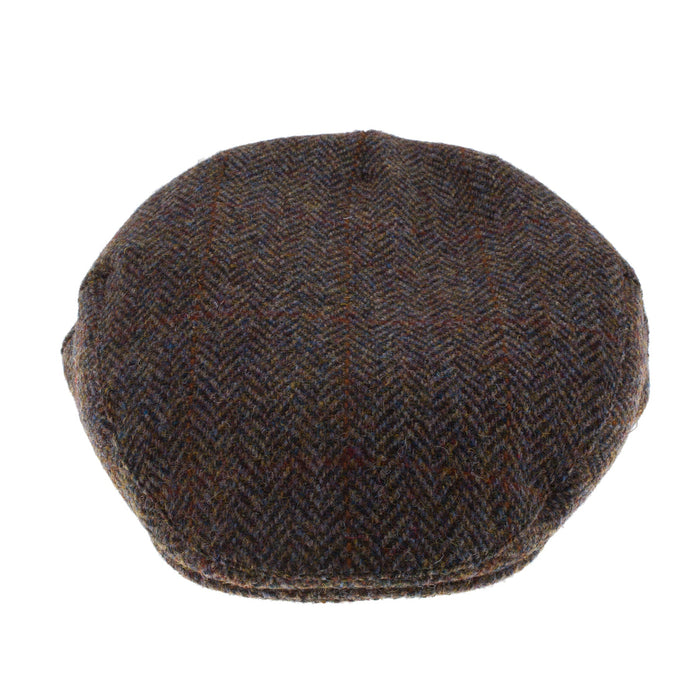 Men's Tweed Stornoway Y02 Flat Cap 2013 Brown Check - Heritage Of Scotland - 2013 BROWN CHECK