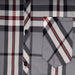 Mens Velour Lined Check Shirt Thomson Grey - Heritage Of Scotland - THOMSON GREY