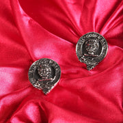 Menzies Clan Badge, Kilt Pin, Lapel Pin, Cufflinks, Keyring/Key Fob & Gift Set — Fine Pewter by Art Pewter — Made in Scotland (Shiny Finish) - Heritage Of Scotland - Cufflinks