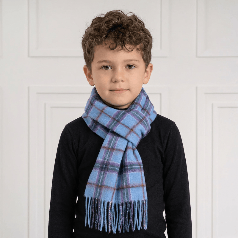 Mini Edinburgh Lambswool Scarf World Peace Tartan - Heritage Of Scotland -