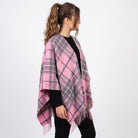 Mini Me Cape Dunedin Cashmere - Big Check Gresham and Pink-Derby - 100% Pure Cashmere - Heritage Of Scotland -