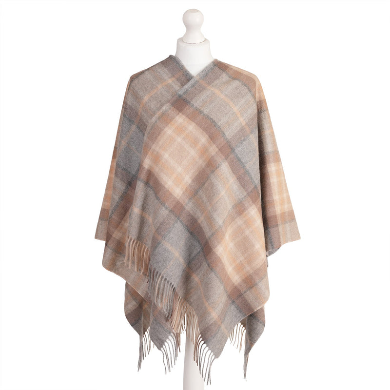 Mini Me Children’s Cape Edinburgh Cashmere - Mackellar Natural - Heritage Of Scotland - MACKELLAR NATURAL