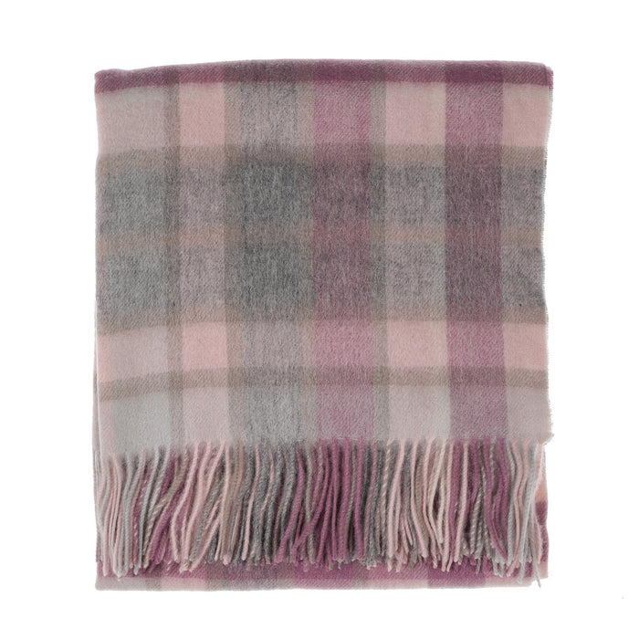 Mini Me Children’s Cape Edinburgh Lambswool Artillery Check Light Pink - Heritage Of Scotland - ARTILLERY CHECK LIGHT PINK