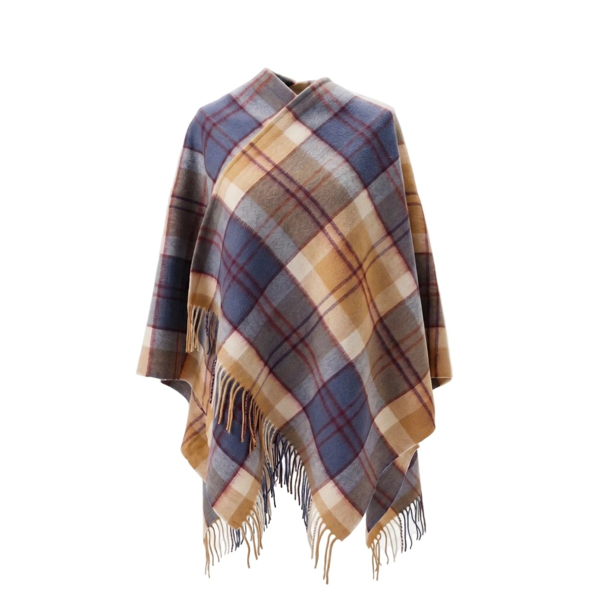 Mini Me Children’s Cape Edinburgh Lambswool - Bannockbane Navy - Heritage Of Scotland - BANNOCKBANE NAVY