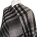 Mini Me Children’s Cape Edinburgh Lambswool - Chequer Tartan Dark Grey - Heritage Of Scotland - CHEQUER TARTAN DK GREY