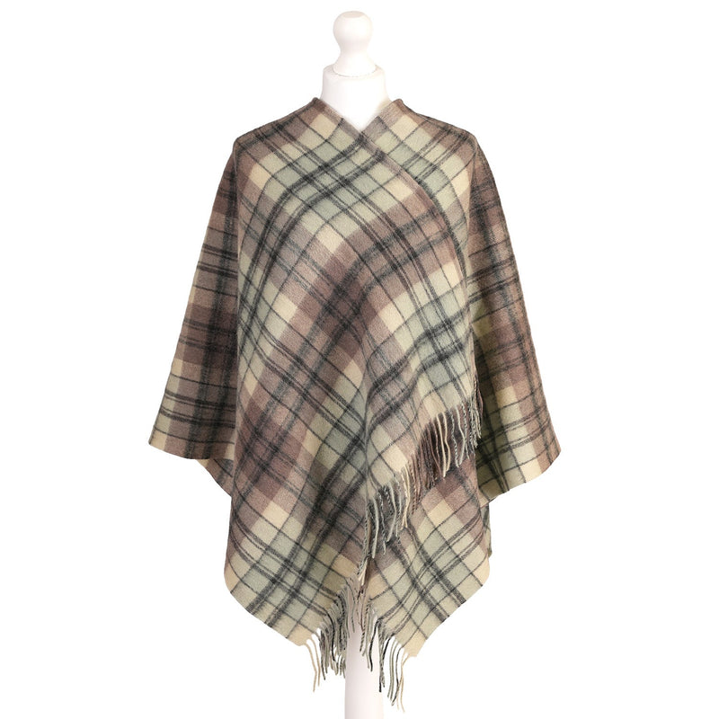 Mini Me Children’s Cape Edinburgh Lambswool - Macdonald Lt Green Mix - Heritage Of Scotland - MACDONALD LT GREEN MIX