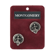 Montgomery Clan Badge, Kilt Pin, Lapel Pin, Cufflinks, Keyring/Key Fob & Gift Set — Fine Pewter by Art Pewter — Made in Scotland (Shiny Finish) - Heritage Of Scotland - Cufflinks