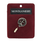 Montgomery Clan Badge, Kilt Pin, Lapel Pin, Cufflinks, Keyring/Key Fob & Gift Set — Fine Pewter by Art Pewter — Made in Scotland (Shiny Finish) - Heritage Of Scotland - Lapel Pin