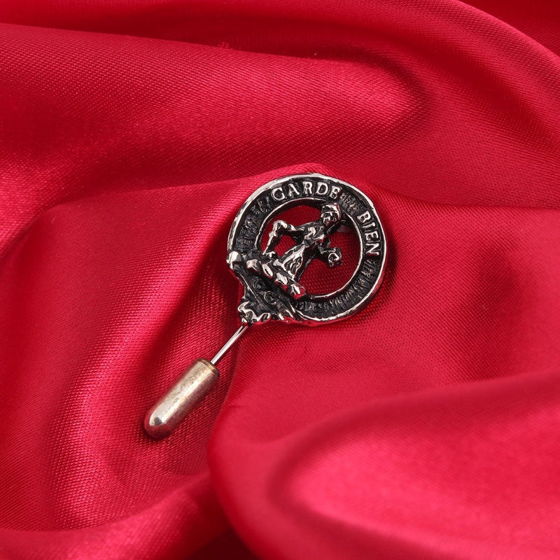 Montgomery Clan Badge, Kilt Pin, Lapel Pin, Cufflinks, Keyring/Key Fob & Gift Set — Fine Pewter by Art Pewter — Made in Scotland (Shiny Finish) - Heritage Of Scotland - Lapel Pin