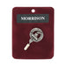 Morrison Clan Badge, Kilt Pin, Lapel Pin, Cufflinks, Keyring/Key Fob & Gift Set — Fine Pewter by Art Pewter — Made in Scotland (Shiny Finish) - Heritage Of Scotland - Lapel Pin
