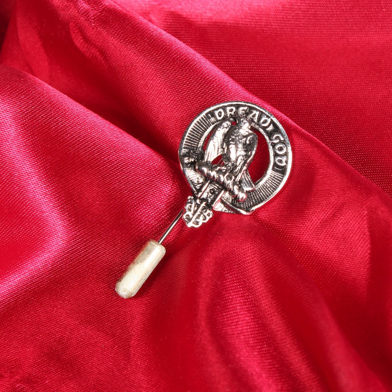 Munro Clan Badge, Kilt Pin, Lapel Pin, Cufflinks, Keyring/Key Fob & Gift Set — Fine Pewter by Art Pewter — Made in Scotland (Shiny Finish) - Heritage Of Scotland - Lapel Pin