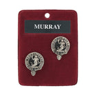 Murray Clan Badge, Kilt Pin, Lapel Pin, Cufflinks, Keyring/Key Fob & Gift Set — Fine Pewter by Art Pewter — Made in Scotland (Shiny Finish) - Heritage Of Scotland - Cufflinks