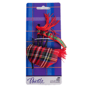 Musical Bagpipes Magnet – Red Tartan Fridge Magnet Plays 'Scotland the Brave' - Heritage Of Scotland - Red Tartan