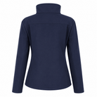 Navy Scotland Thistle Zip Softshell Jacket for Women - Heritage Of Scotland - S