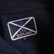 Navy Scotland Thistle Zip Softshell Jacket for Women - Heritage Of Scotland - S