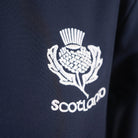 Navy Scotland Thistle Zip Softshell Jacket for Women - Heritage Of Scotland - S