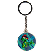 Nessie Rubber Keyring – Scottish Loch Ness Souvenir Keychain with Tartan Design - Heritage Of Scotland - 
