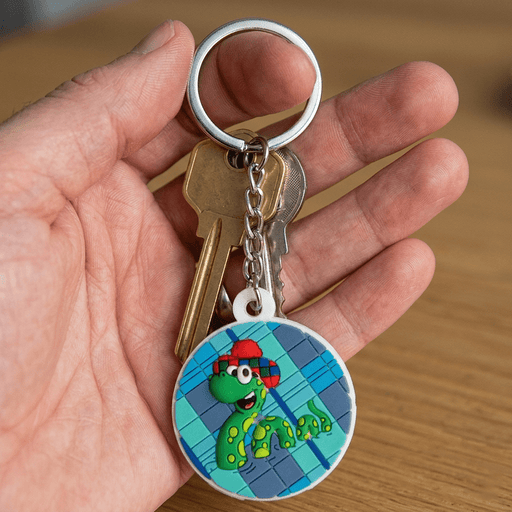 Nessie Rubber Keyring – Scottish Loch Ness Souvenir Keychain with Tartan Design - Heritage Of Scotland - 