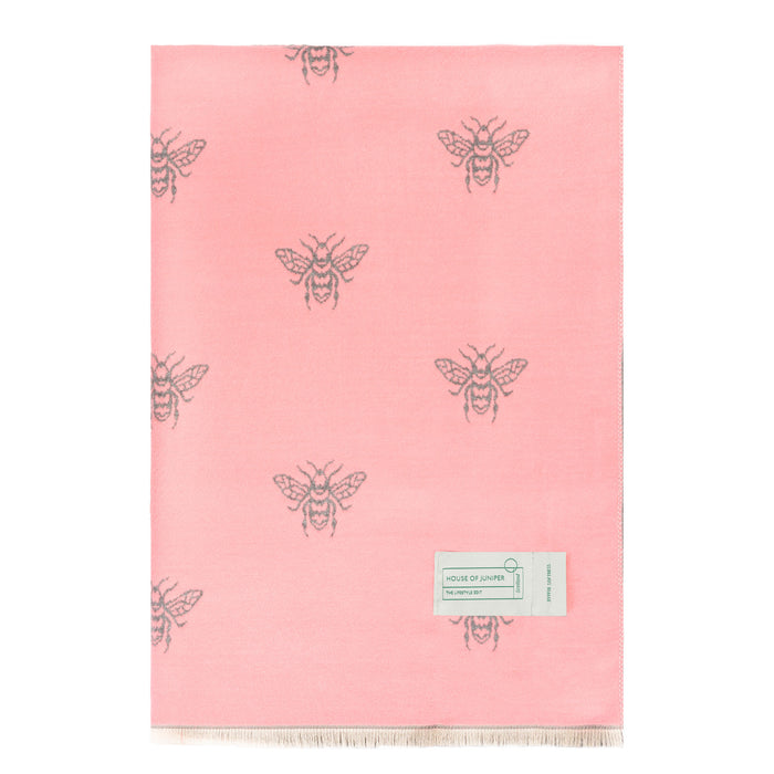 New Bee Super Soft Stole Dusky Pink - Heritage Of Scotland - DUSKY PINK